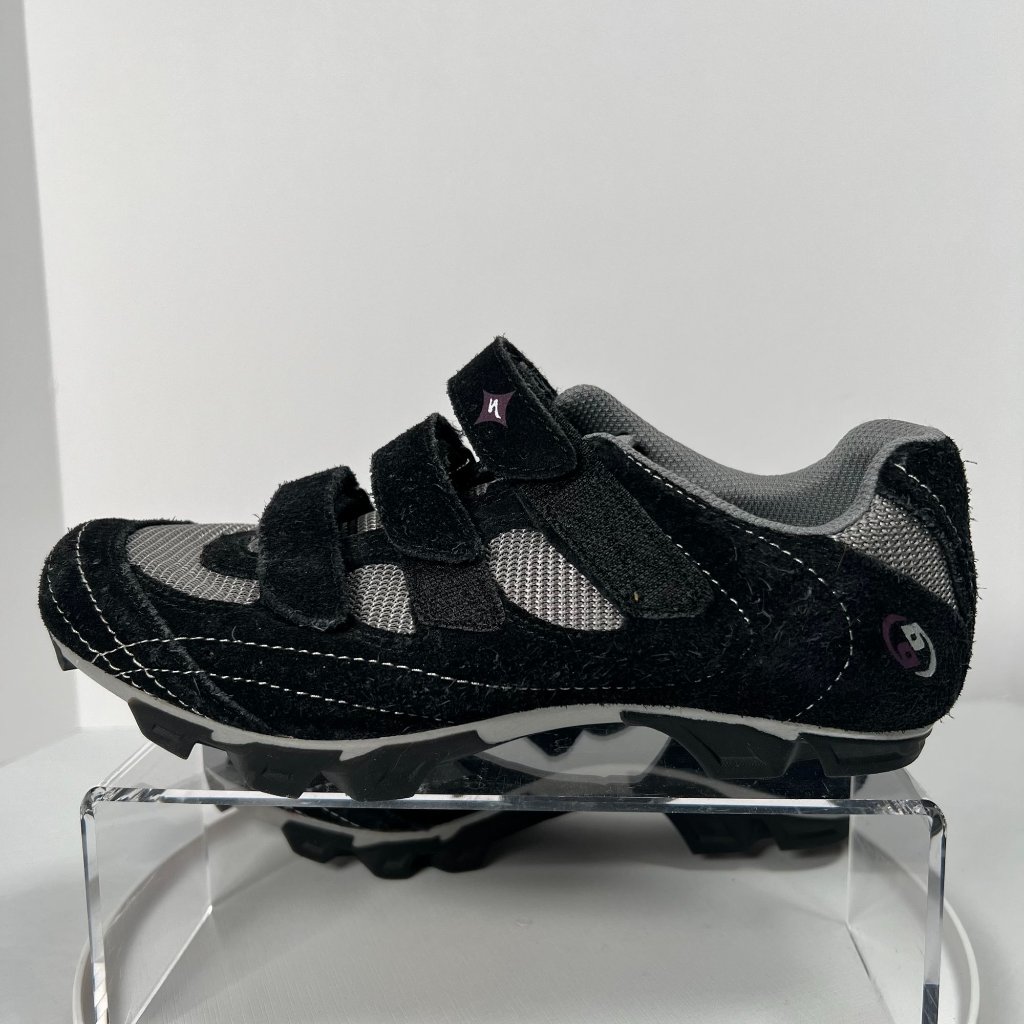 Specialized Riata Mountain Bike Cycling Spin Shoes Womens 7.5 / 38 Black Suede — image 5 of 8